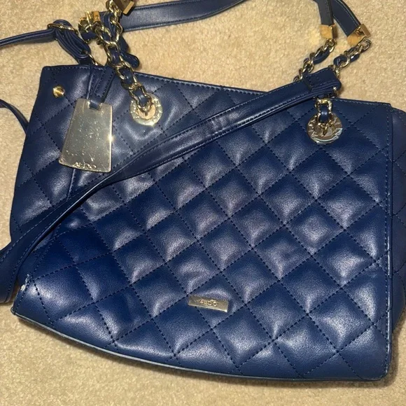 ALDO Blue Quilted Women's Bag - Picture 2 of 5